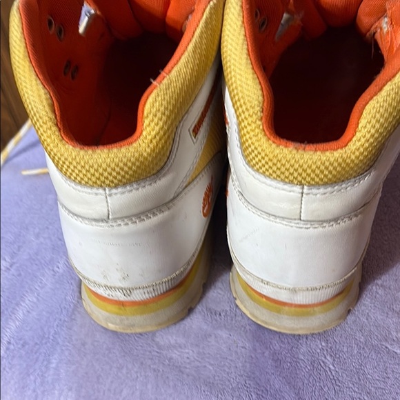 Timberland Kids White and Yellow Shoes - Picture 5 of 8